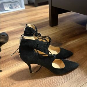 Ivanka Trump Black Suede Heels